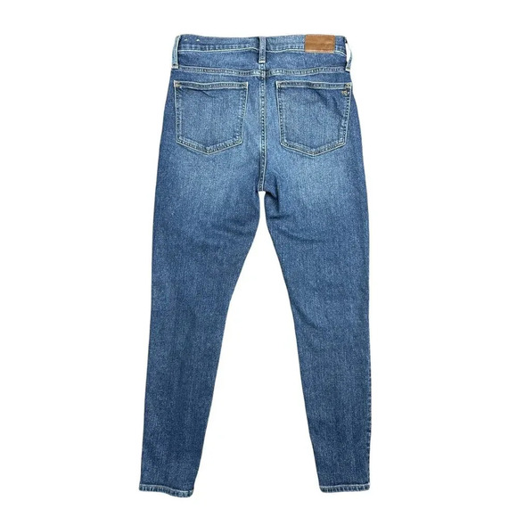 Madewell High Rise Skinny Jeans Markland Dark Wash size 28 Blue Tencel Denim - Picture 9 of 9